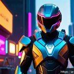 Home 18 슈퍼트론의 영화화 가능성과 전망 - A futuristic cinematic scene from the movie "Supertron," showcasing advanced CGI graphics with hyper...