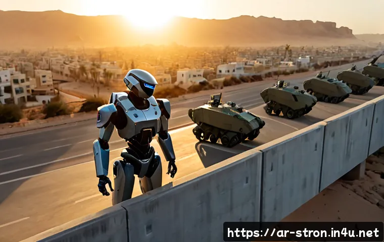 Home 15 슈퍼트론 주요 전투 장면의 전술적 분석 - Photorealistic tactical analysis scene of a towering futuristic defense robot protecting a modern Mi...
